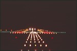 Jacksonville International Airport Runway Lights 1 by Lawrence V. Smith