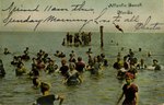 Postcard: Bathers at Atlantic Beach, Florida