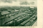 Postcard: Freight Yards and Bridge Across St. Johns River, Jacksonville, Florida; 1900's