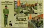 Postcard: Berney's Restaurant Bar and Mirror Cocktail Lounge, Jacksonville, Florida