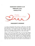 Newsletter February 2021 by Mandarin Garden Club