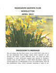Newsletter April 2021 by Mandarin Garden Club