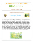Newsletter March 2022 by Mandarin Garden Club