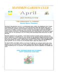 Newsletter April 2022 by Mandarin Garden Club