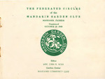 The Federated Circles of the Mandarin Garden Club Year Book 1958