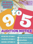 Poster: Audition notice for Musical 9-5
