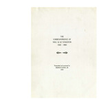 The Correspondence of Will & Ju Stockton 1845-1869 by William Tennent Stockton