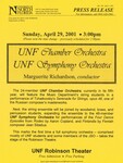 Press Release: UNF Chamber Orchestra and Symphony Orchestra