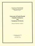 Program: UNF Chamber Orchestra and Symphony Orchestra April 29, 2001