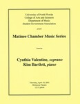 Program: Matinee Chamber Music Series April 19, 2001