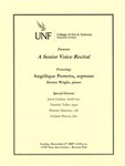 Program: Senior Voice Recital -Angelique Perretta, soprano