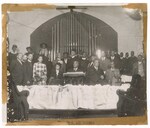 Photograph: Group Portrait, Unidentifed People In A Church by R. Lee Thomas