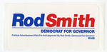 Rod Smith Democrat for Governor sticker