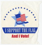 I Support the Flag circle sticker
