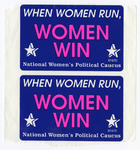 When women run Women win sticker