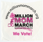 Million Mom March circle sticker