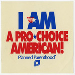 I Am A Pro-Choice American sticker