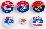 Clinton Gore Campaign Buttons
