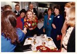 Hillary Rodham Clinton greeting people, 1992