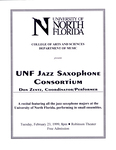 UNF Saxophone Consortium Set 2, February 11, 1999 by University of North Florida Saxophone Consortium