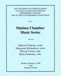 Matinee chamber music series -Sonata no. 6 la bouget