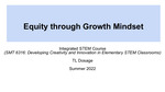 Equity through Growth Mindset